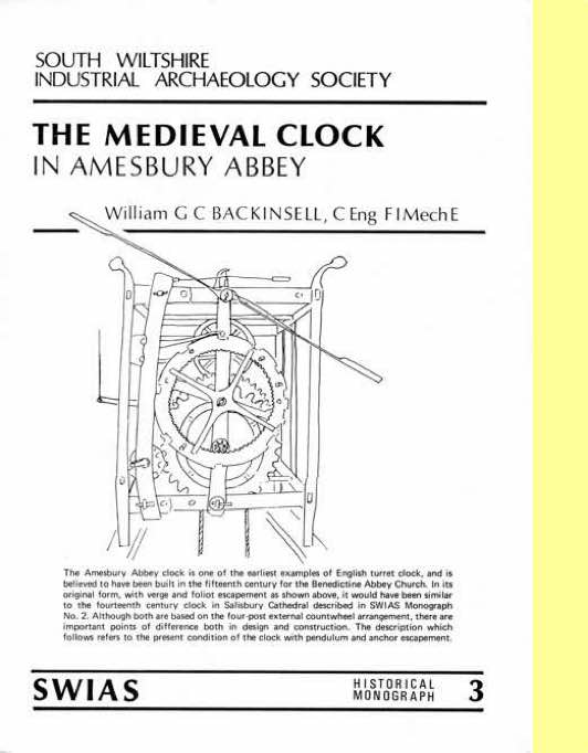 Amesbury Abbey Clock front cover